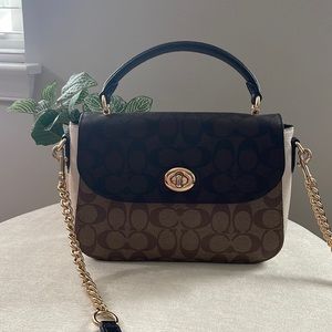 Coach Marlie Top Handle Satchel in Signature Canvas